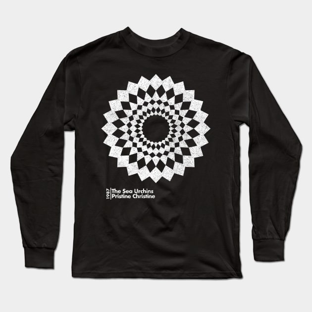 The Sea Urchins / Pristine Christine / Minimal Graphic Design Tribute Long Sleeve T-Shirt by saudade